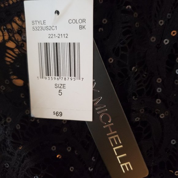 Black with Lace Party Dress - Picture 5 of 11